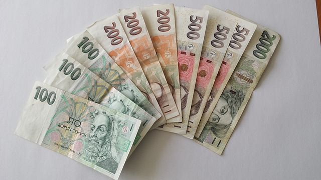 různé české bankovky
